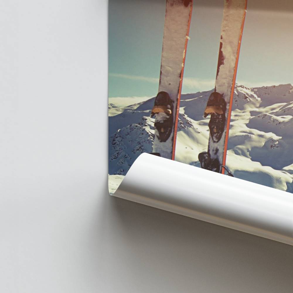 Besneeuwde Alpen-poster