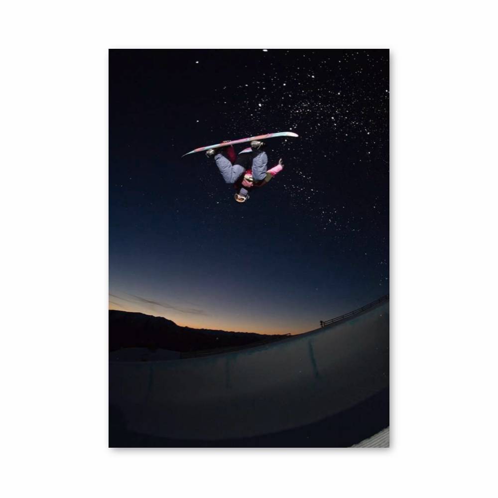 Poster Étoile du Snowboard