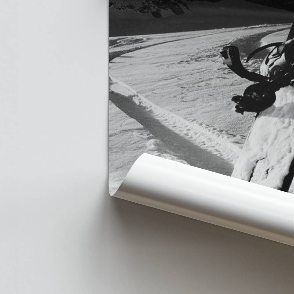 Besneeuwde ontsnappingsposter