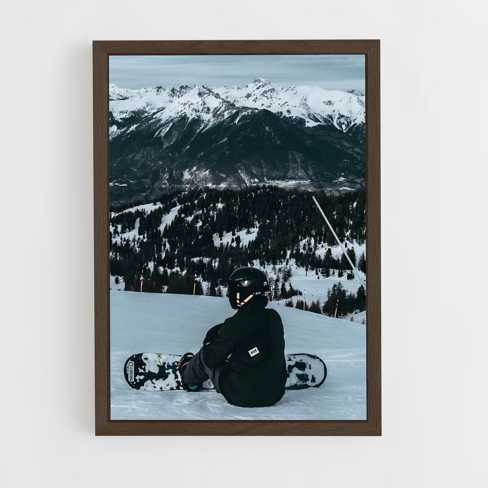 snowboard-7 cadre Bois foncé