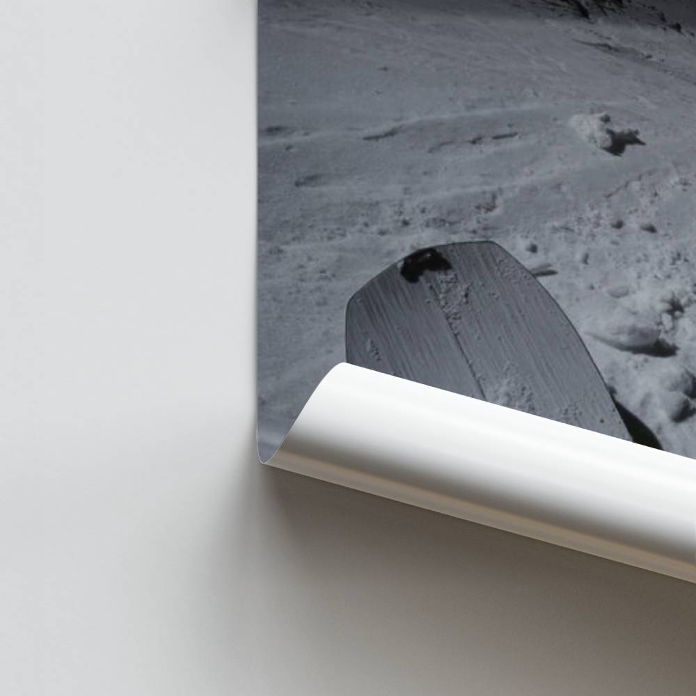 Bergbeklimmer afdaling poster