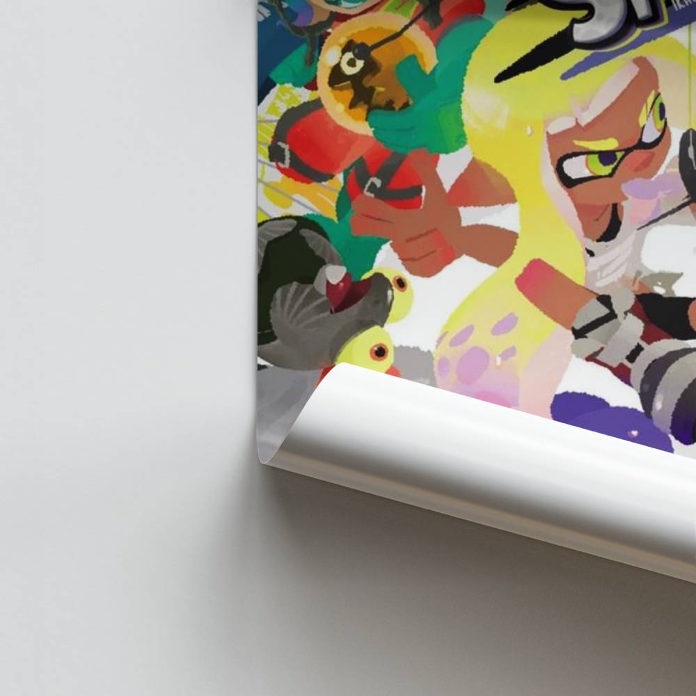 Splatoon strijd kunstposter