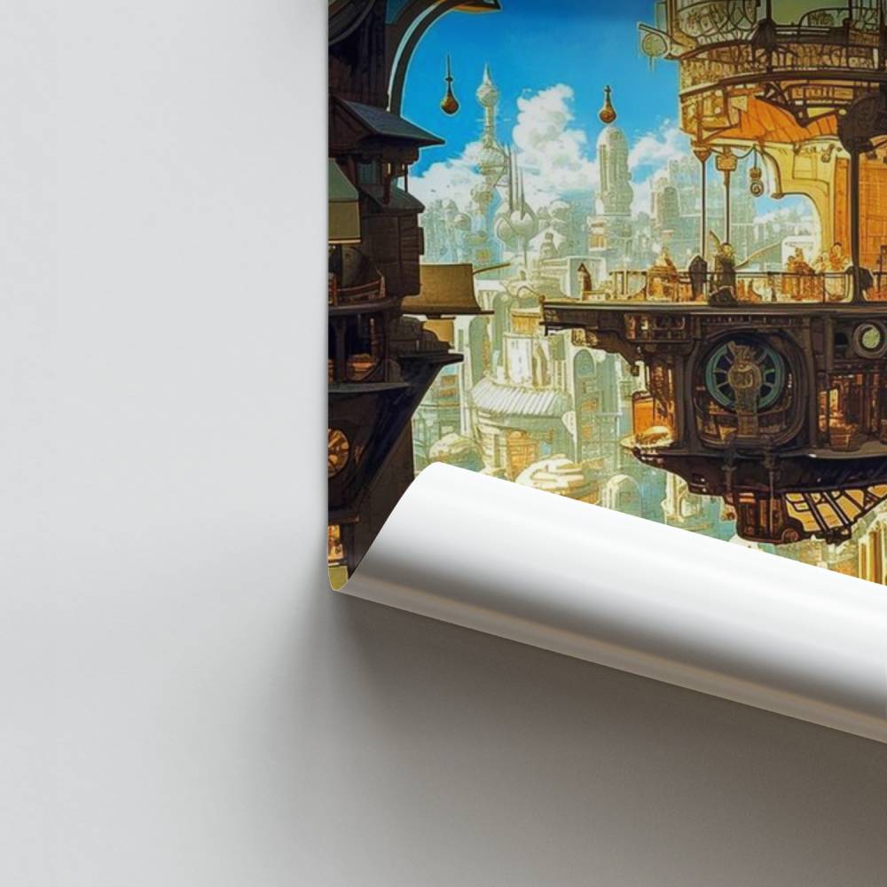 Poster Stad van stoom