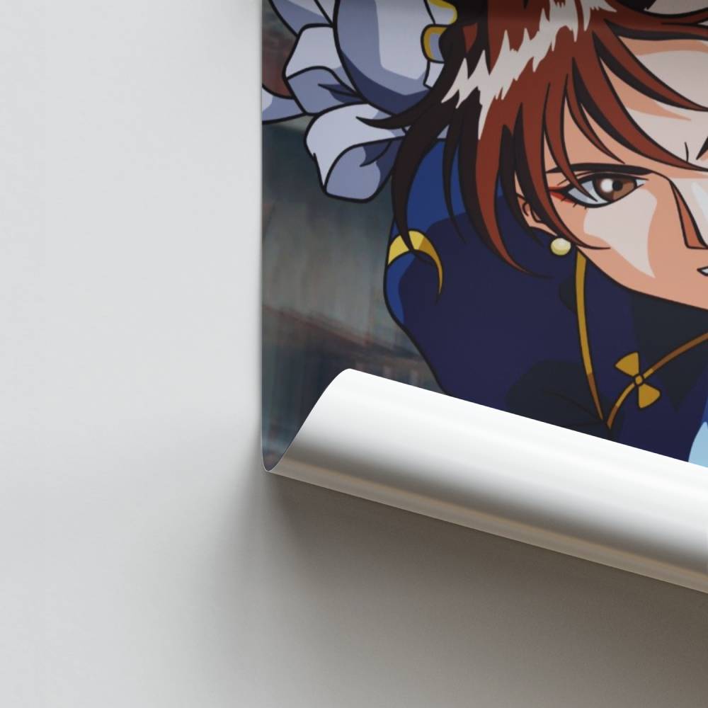 Dynamische krijgersposter