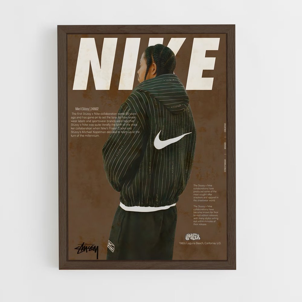 streetwear-1 cadre Bois foncé