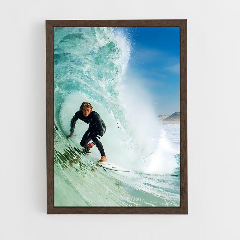 surf-18 cadre Bois foncé