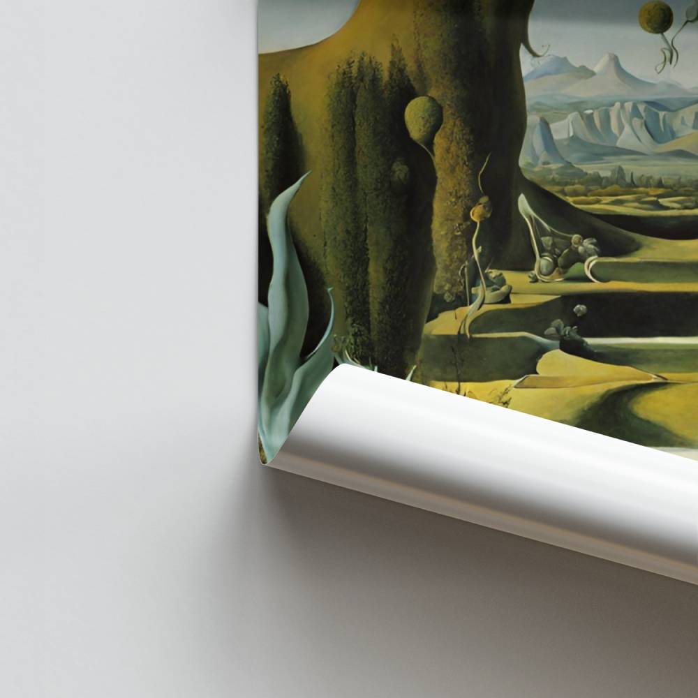 Surrealistische tuinposter