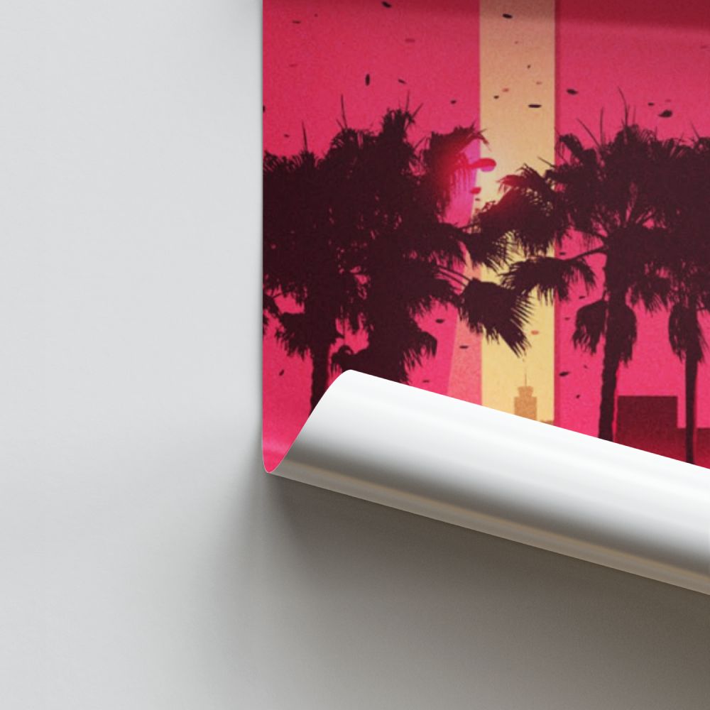 Poster Synthwave Voiture