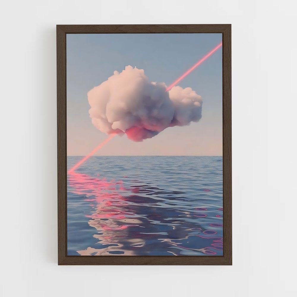 synthwave-8 cadre Bois foncé