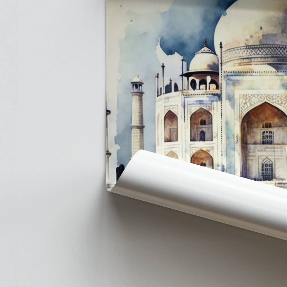 Glans van de Taj Mahal-poster