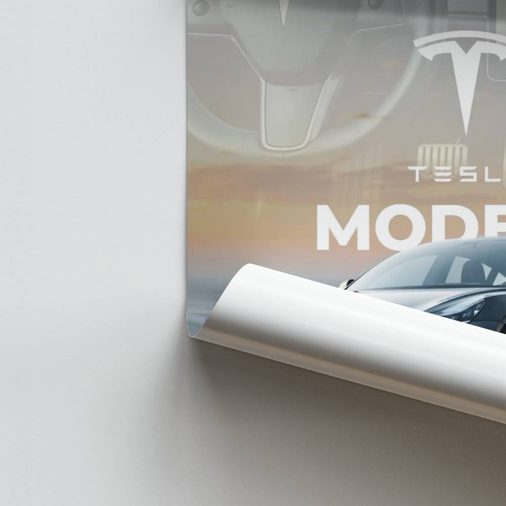 Poster Tesla Model 3 Vision