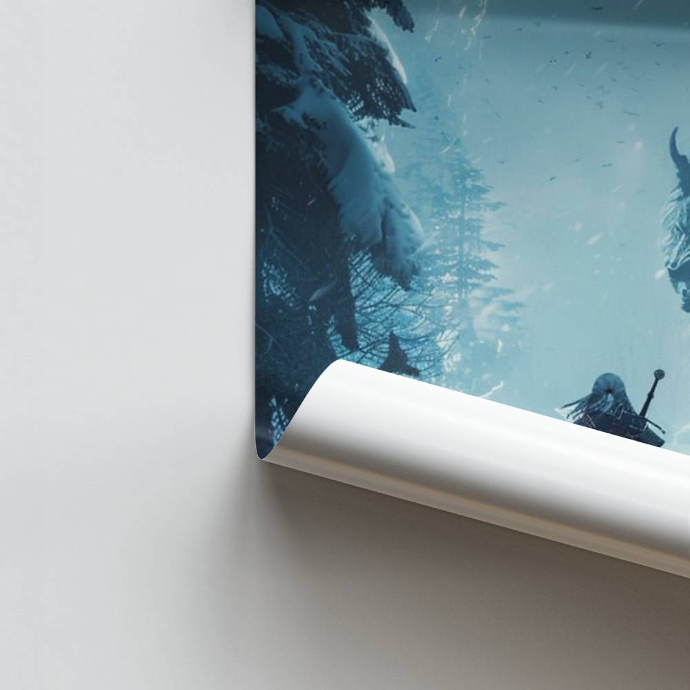 Poster De Witcher-sneeuw