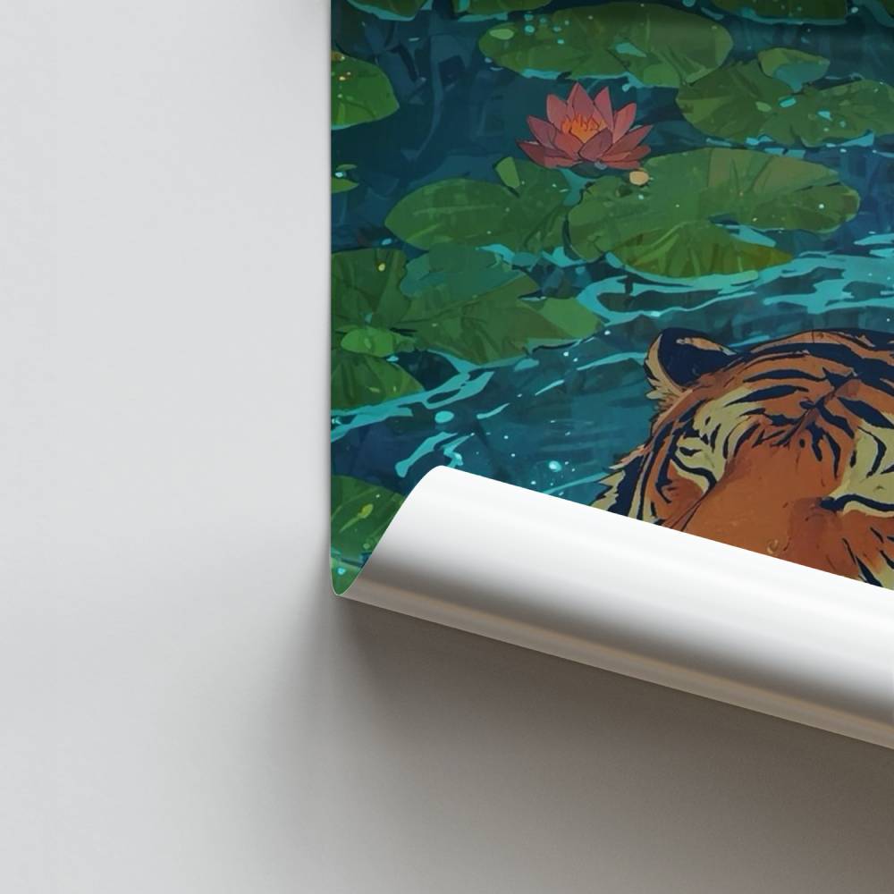 Poster Sérénité Tigre