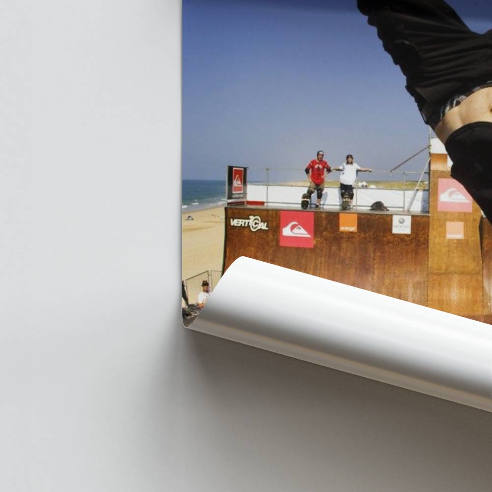 Luchtfoto groene Skate Poster
