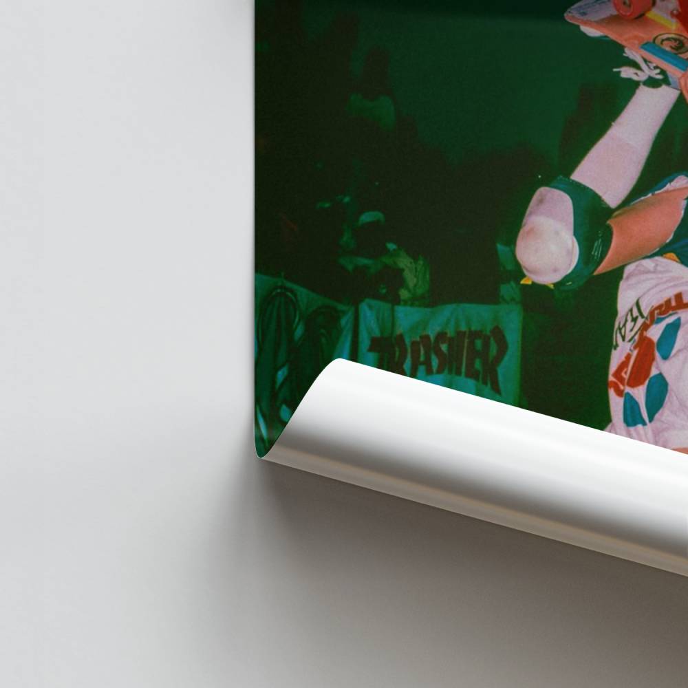 Luchtfoto skateboard-poster