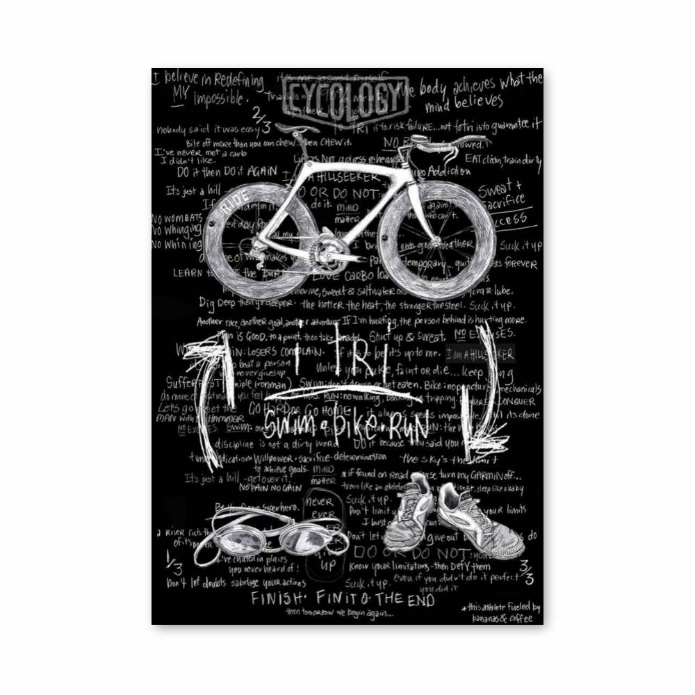 Poster Triathlon Passion