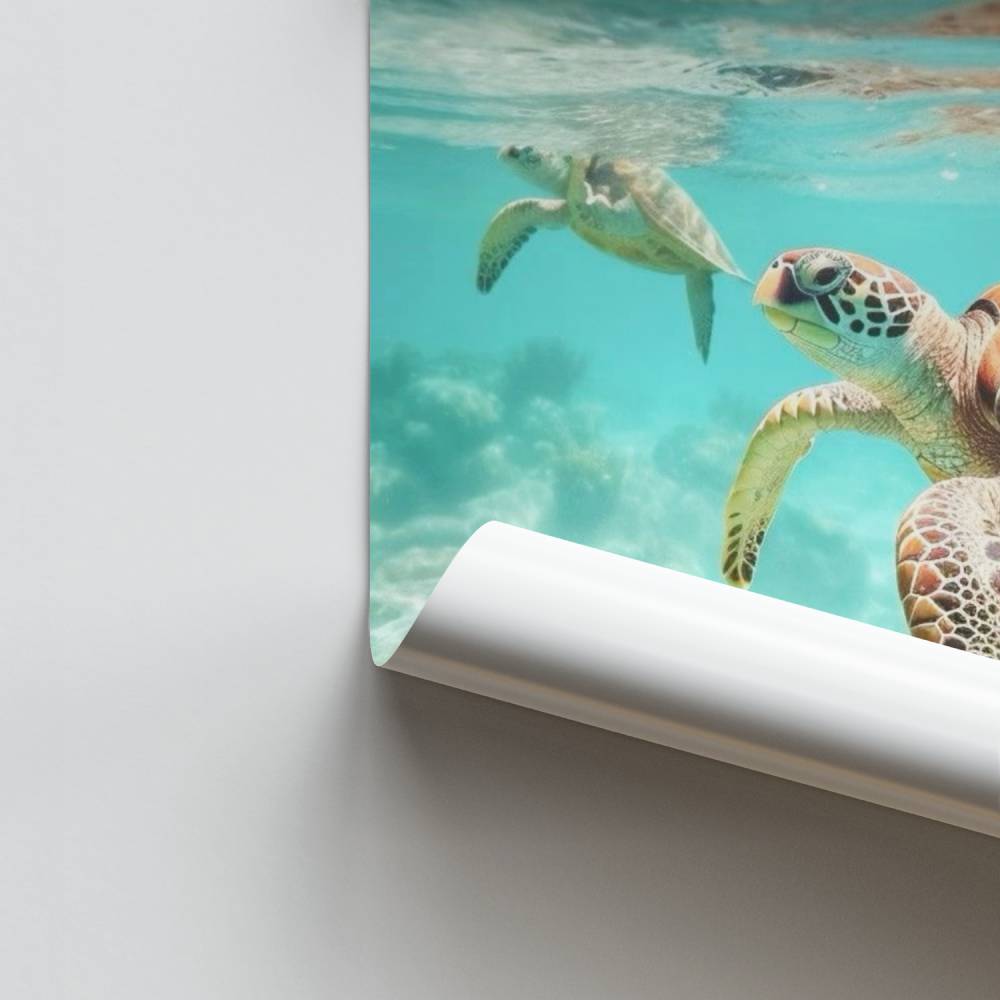 Schildpad ontsnappingsposter