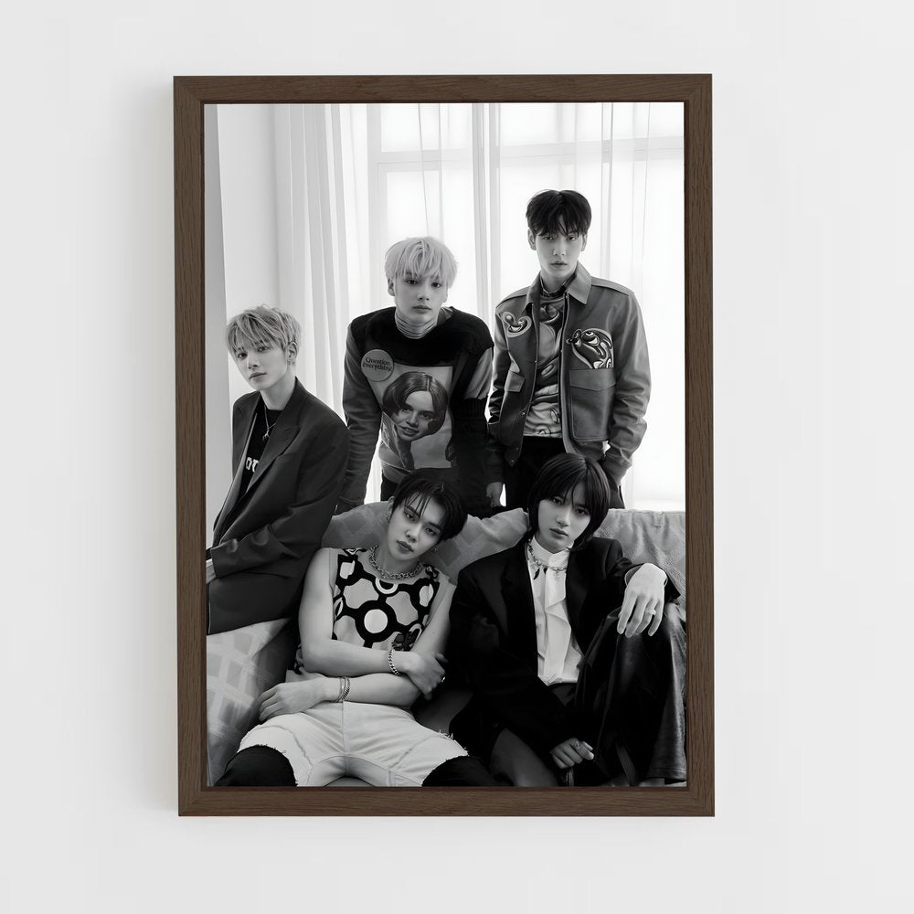 txt-4 cadre Bois foncé