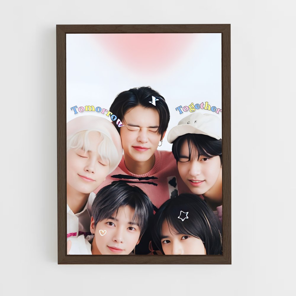 txt-8 cadre Bois foncé