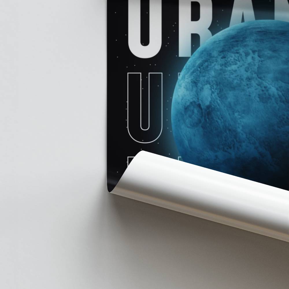 Blauwe Voyager-poster