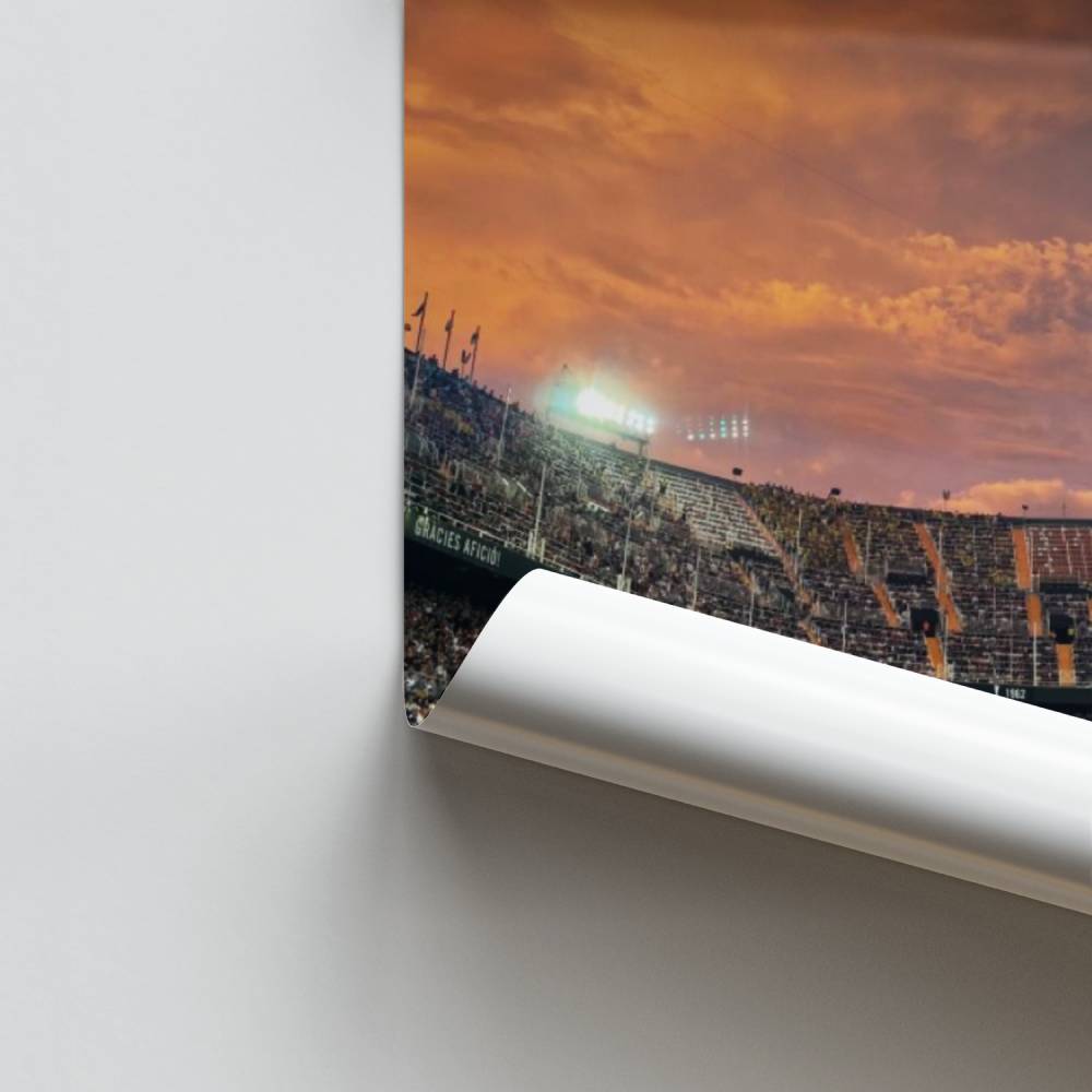 Poster Zonsondergang in het stadion