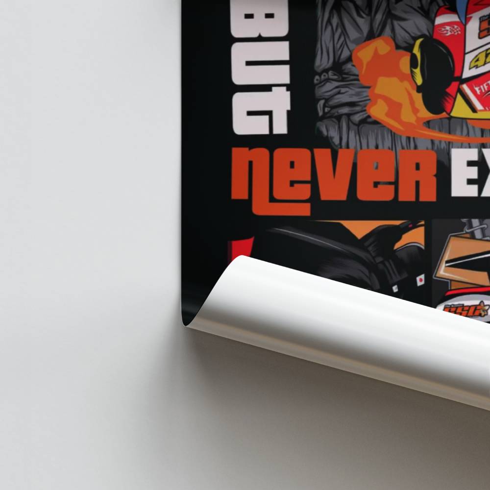 Vintage snelheidsposter