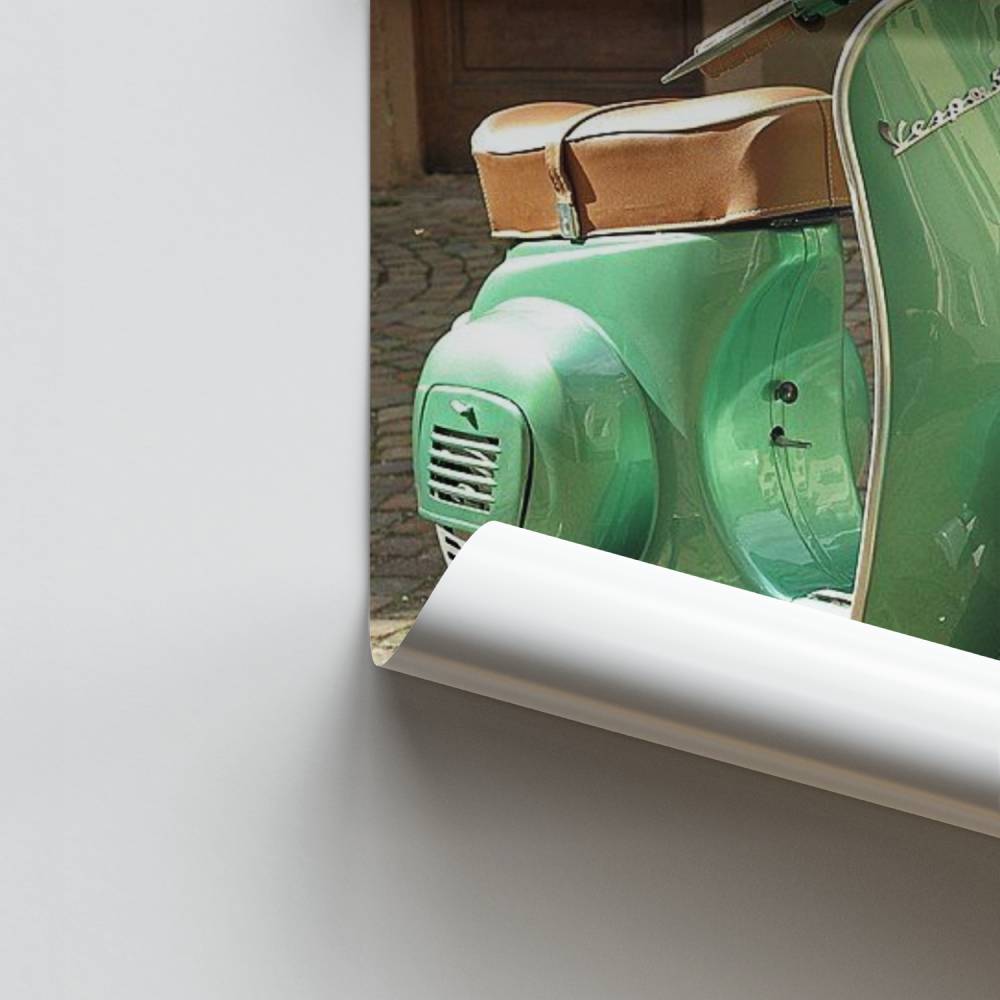 Poster Vintage stedelijke Vespa