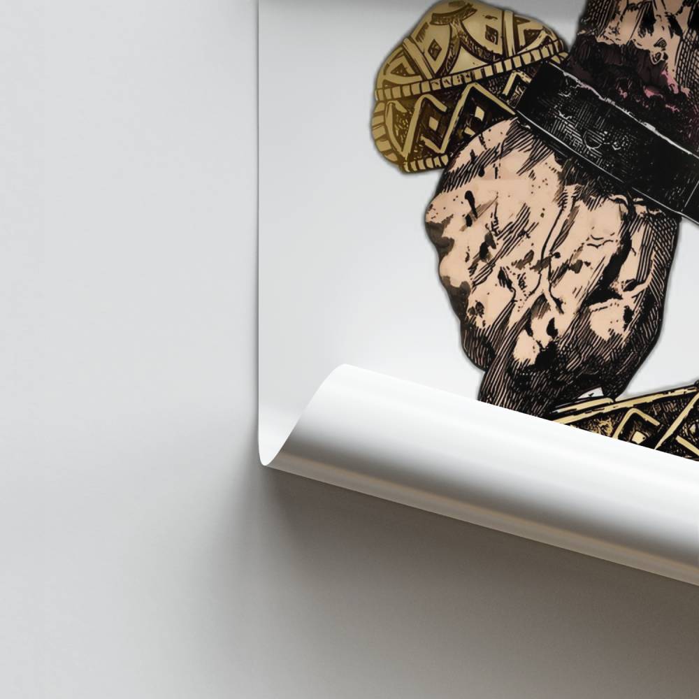 Geketende zwaardposter