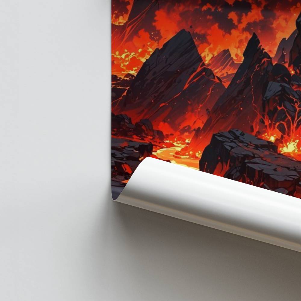 Poster Flamme Magmatique