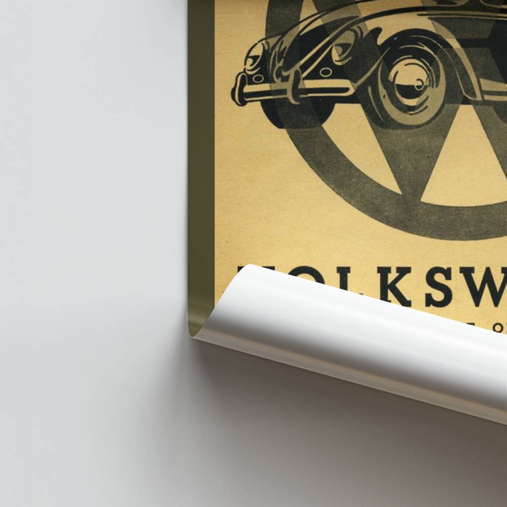 Vintage Volkswagen Kever-poster