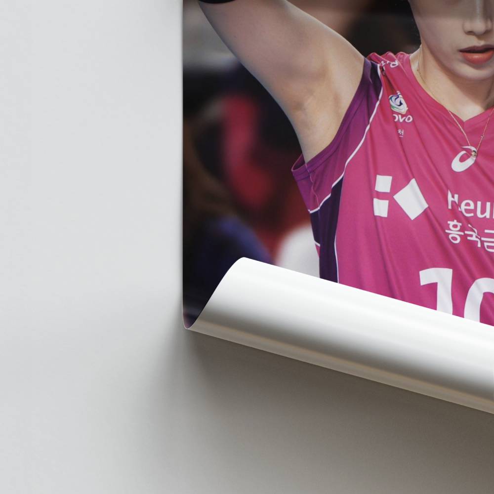 Dynamische volleybalposter