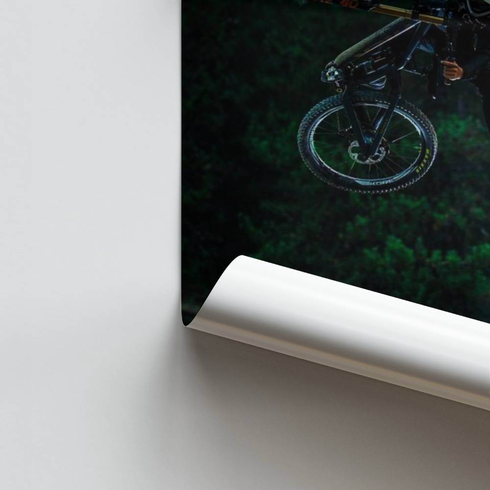 Mountainbike sprong poster