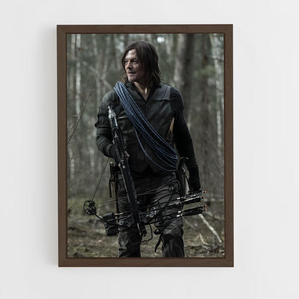 walking-dead-3 cadre Bois foncé