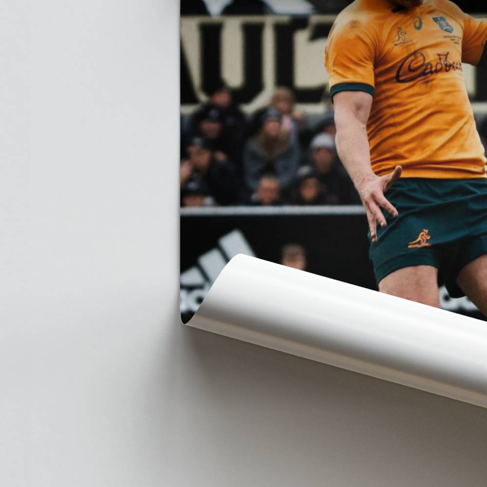 Affiche Rugbyman in actie