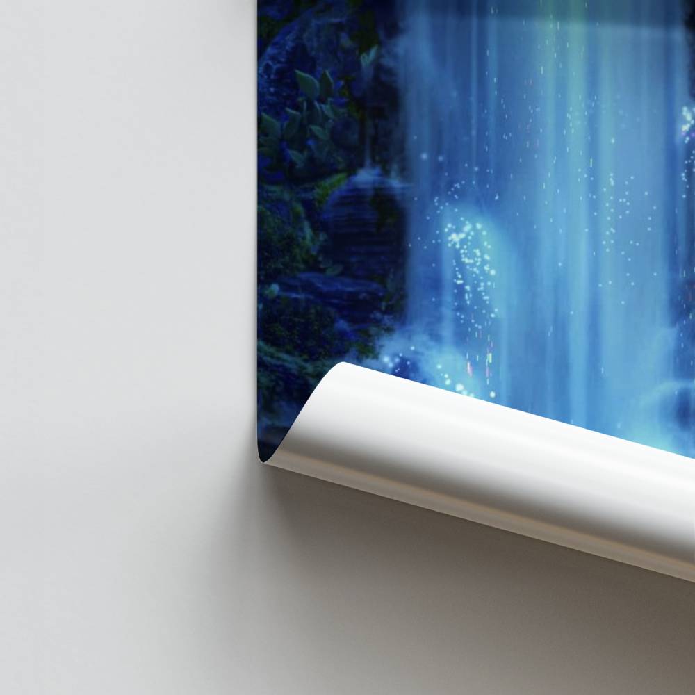 Etherische watervalposter