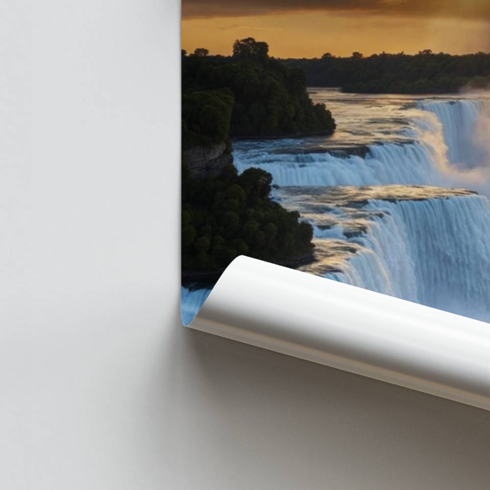 Schemering waterval poster
