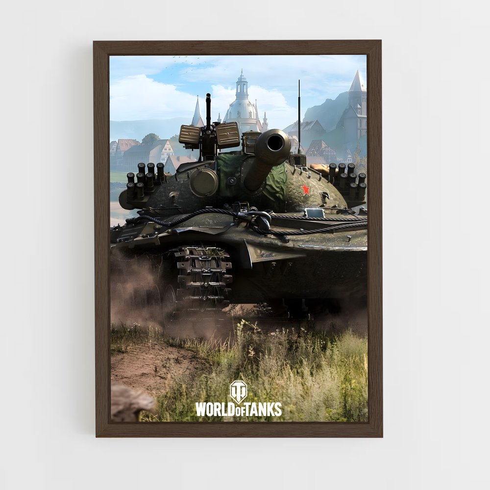 world-of-tanks-3 cadre Bois foncé
