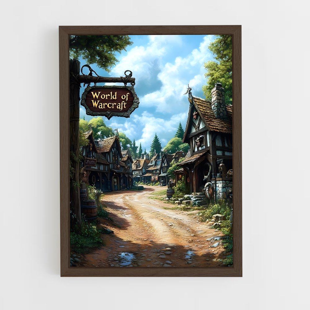 world-of-warcraft-16 cadre Bois foncé