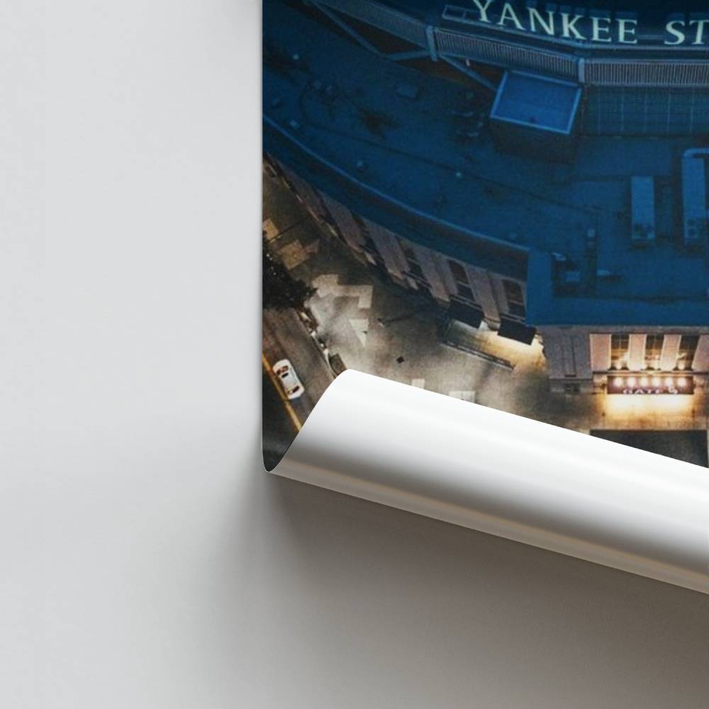 Yankee stadion nacht poster