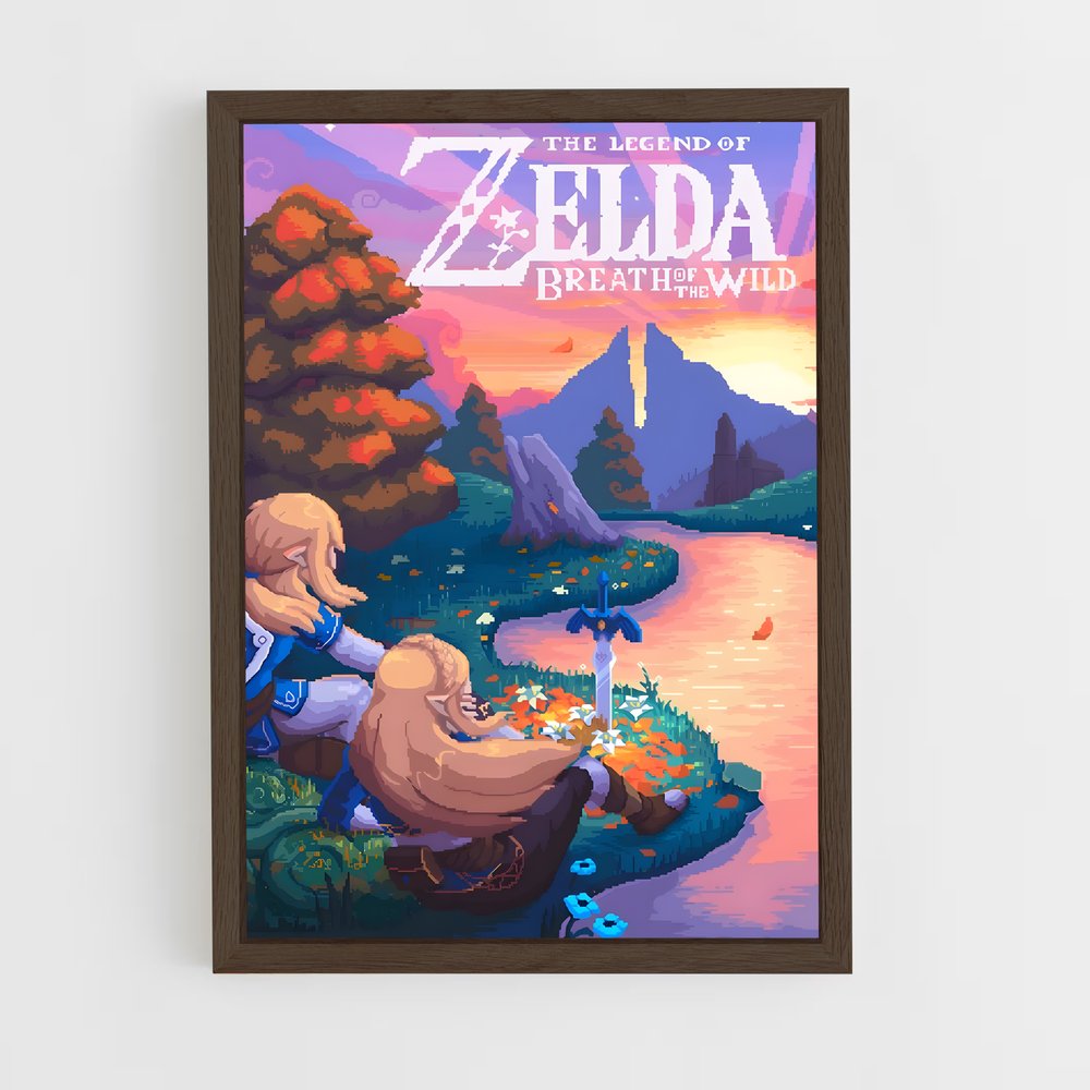 zelda-14 cadre Bois foncé