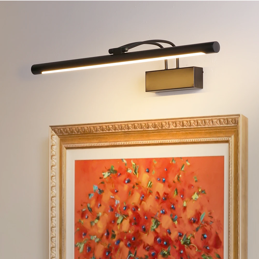 Vintage LED wandlamp voor poster