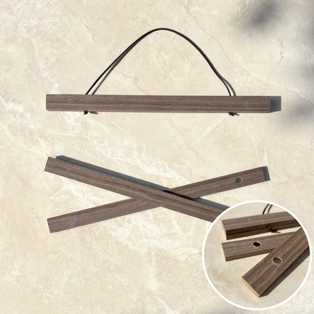 Houten magnetische posterhouder