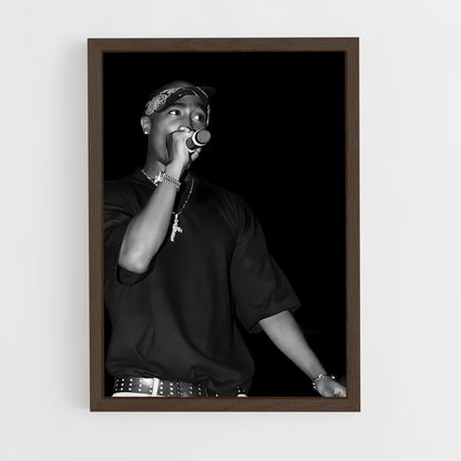 2pac-2 cadre Bois foncé