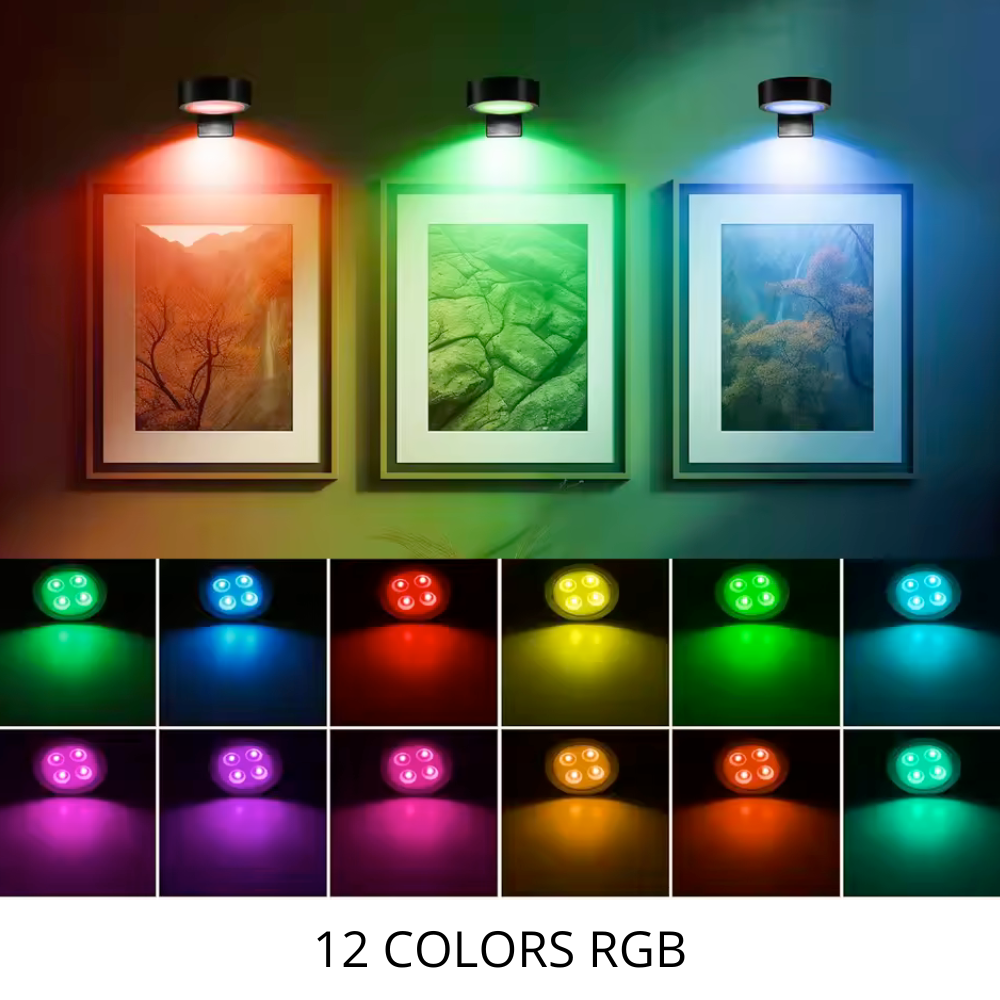 RGB wandlamp voor poster