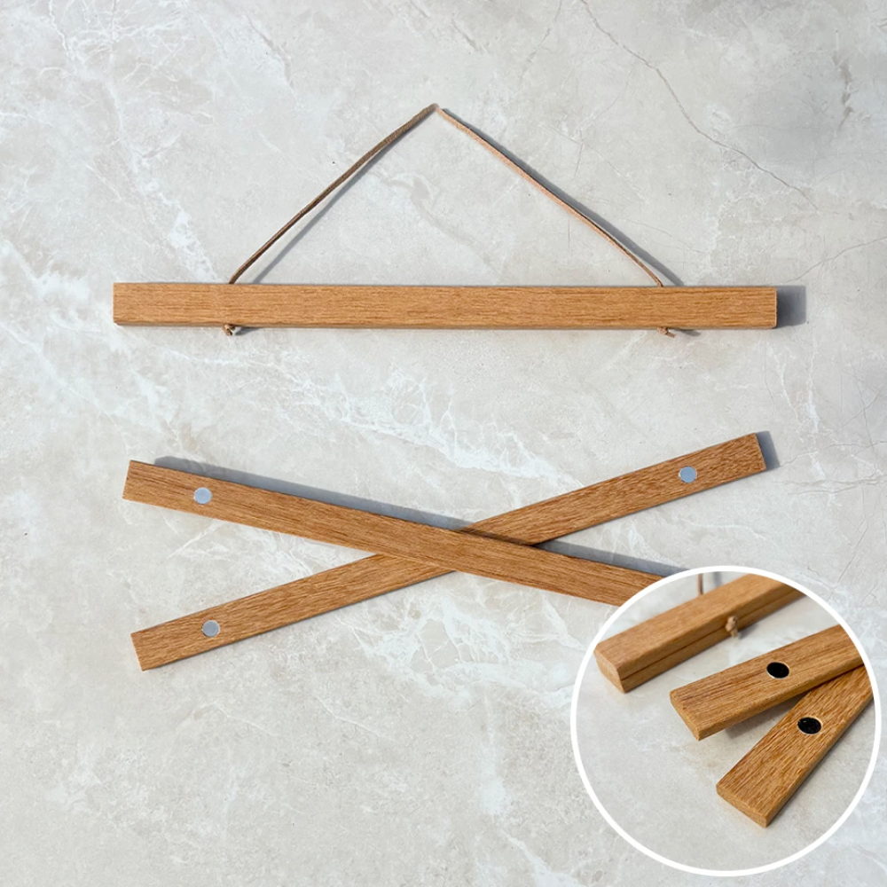 Houten magnetische posterhouder