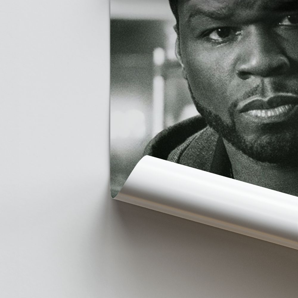 Poster 50cent zwart en wit