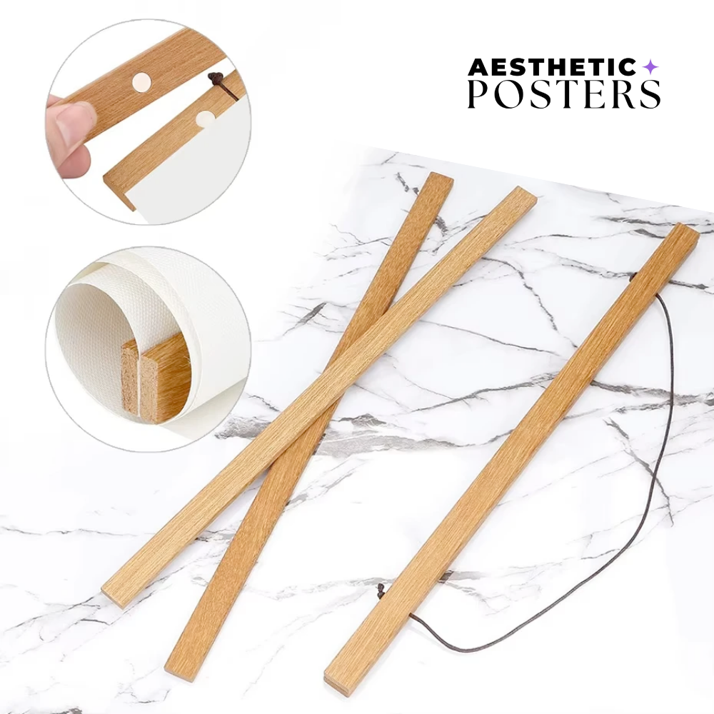 Houten magnetische posterhouder