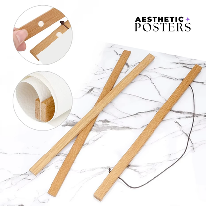 Houten magnetische posterhouder