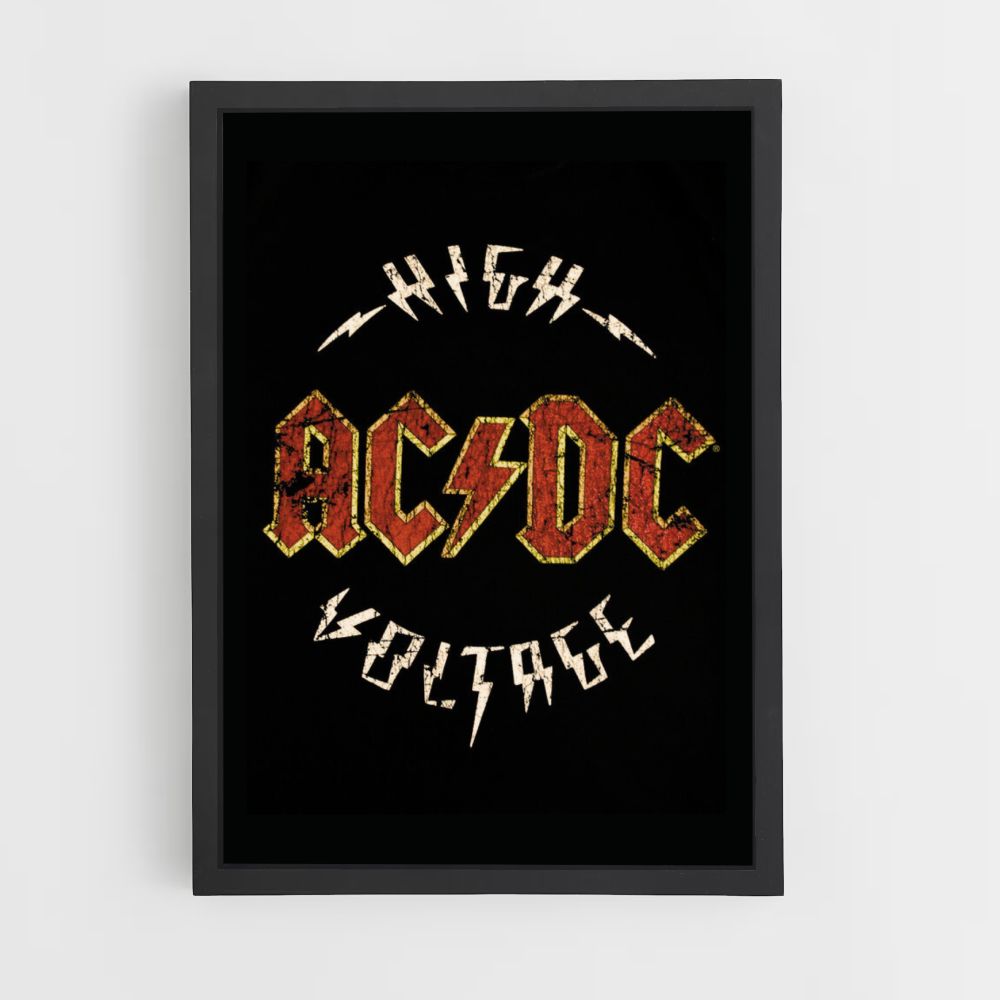 Affiche ACDC-hoogspanning