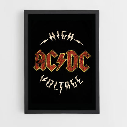 Affiche ACDC-hoogspanning